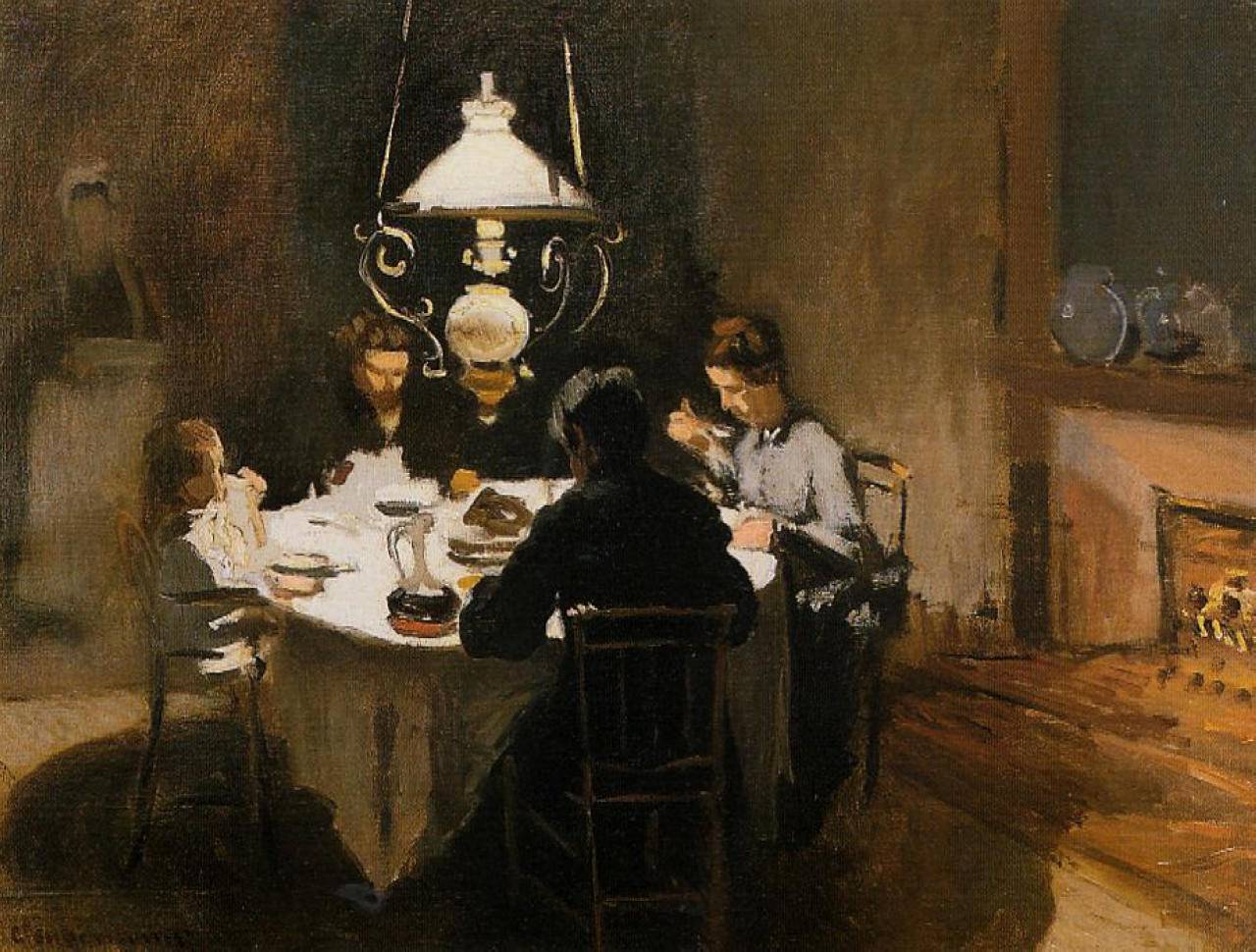 The Dinner - Claude Monet