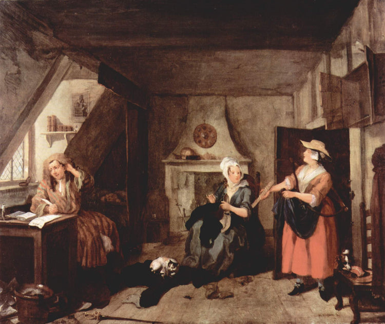 The Distrest Poet - William Hogarth