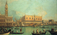 The Doge's Palace with the Piazza di San Marco by Canaletto — hand-painted cultural oil painting reproduction on canvas
