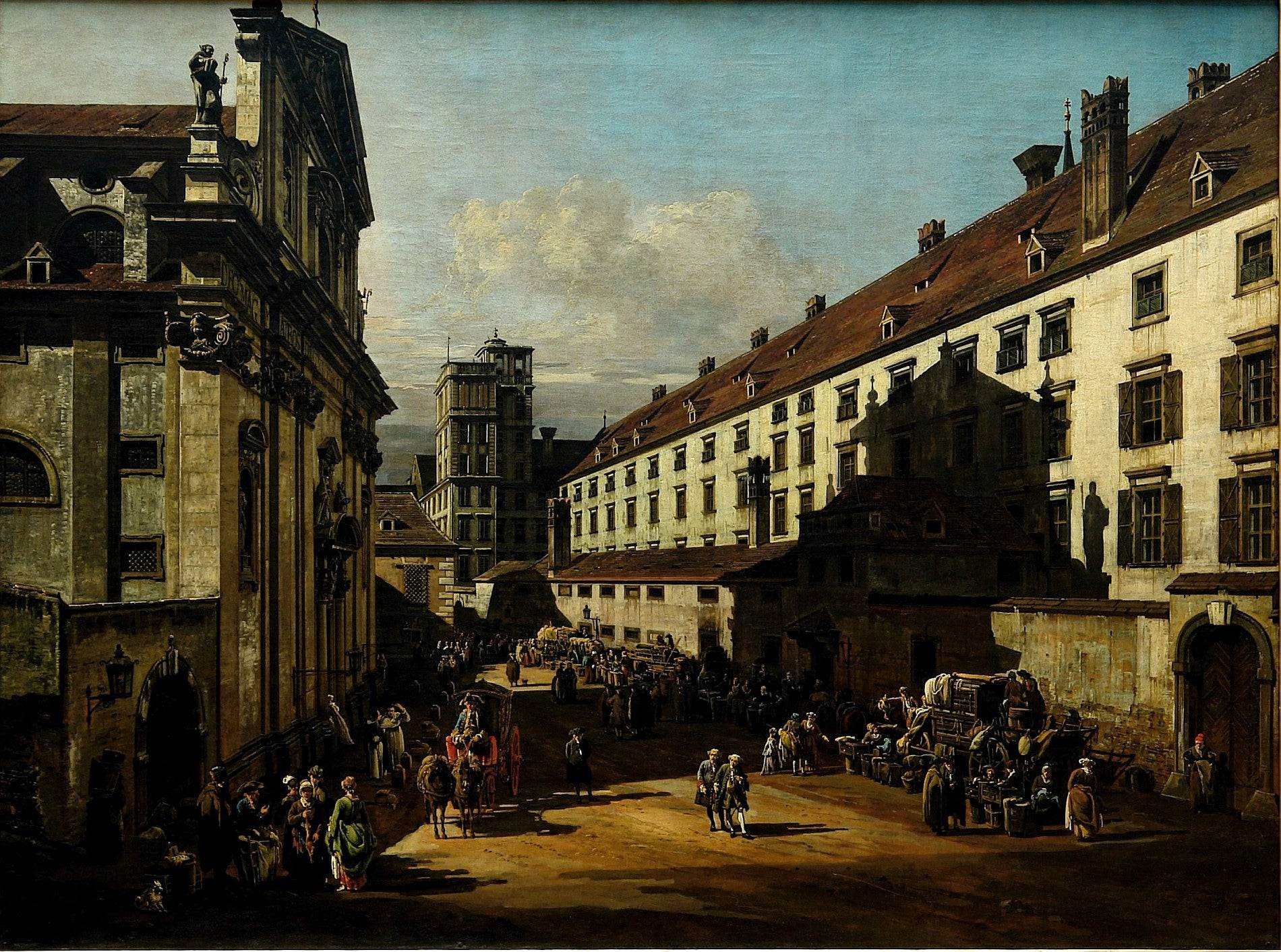 The Dominican Church in Vienna - Bernardo Bellotto