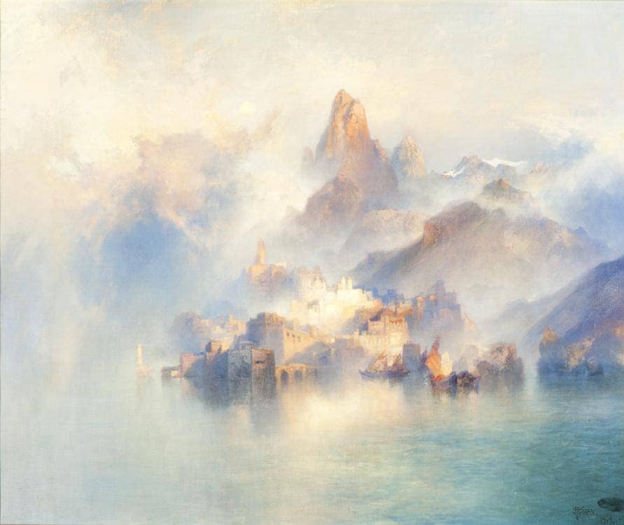 The Dream City by Thomas Moran — hand-painted landscape oil painting reproduction on canvas