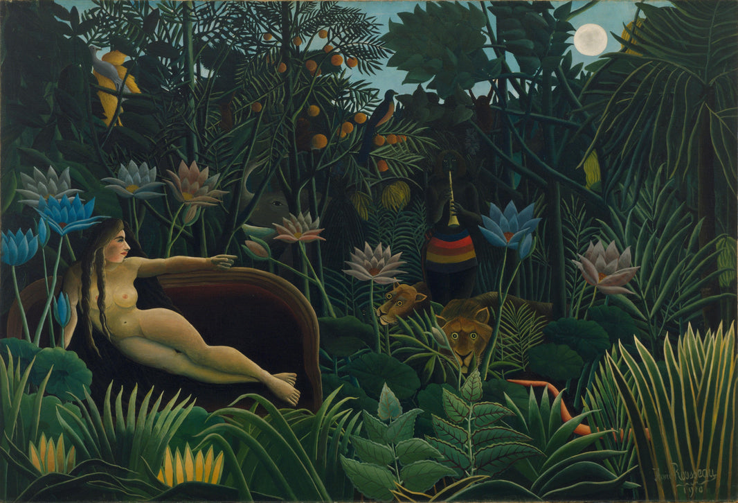 The Dream by Henri Rousseau — hand-painted botanical oil painting reproduction on canvas