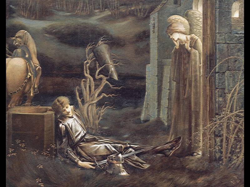 The Dream of Launcelot at the Chapel of the San Graal - Edward Burne-Jones