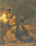 The Dream of St. Joseph by Rembrandt — hand-painted portrait oil painting reproduction on canvas