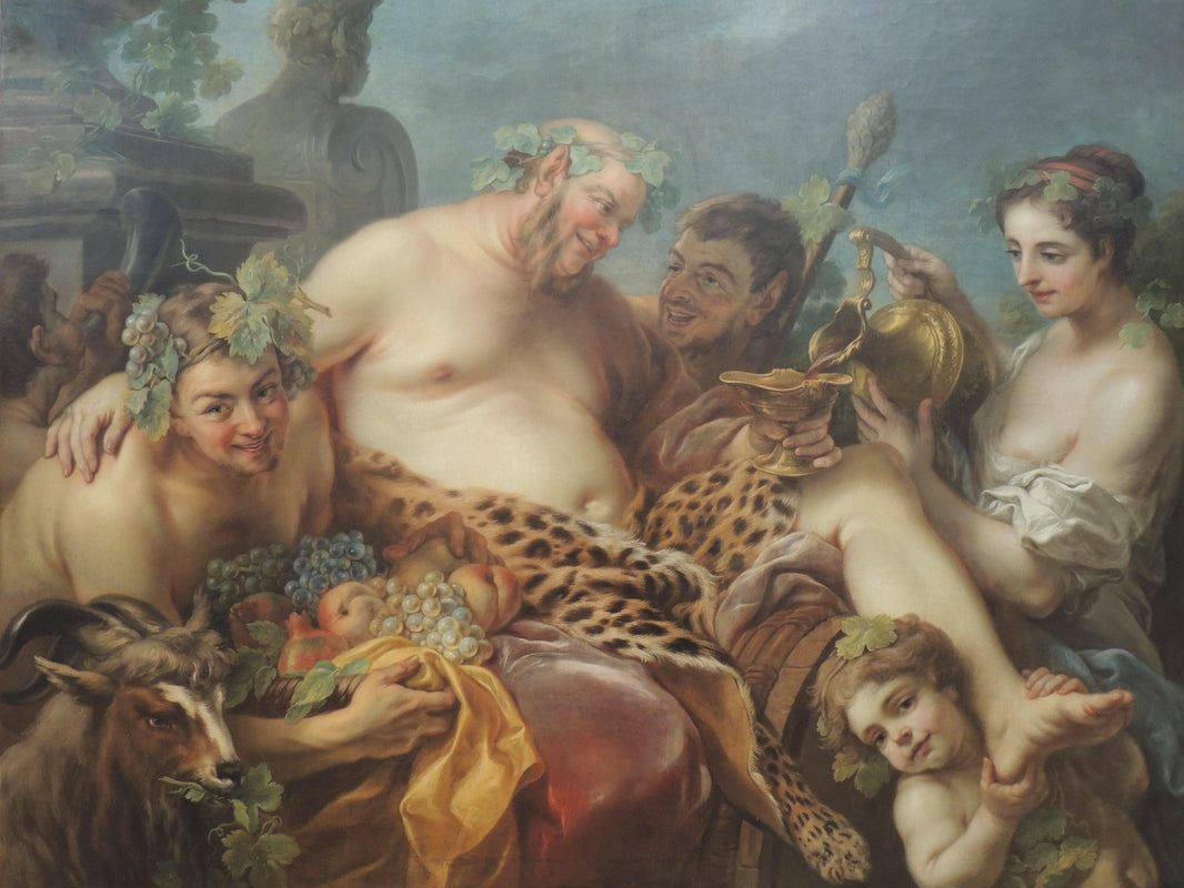 The Drunkenness of Silenus by Charles-Andre van Loo (Carle van Loo) — hand-painted cultural oil painting reproduction on canvas