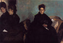 The Duchess de Montejasi and her daughters Elena and Camilla by Edgar Degas — group oil painting wall art, Impressionism