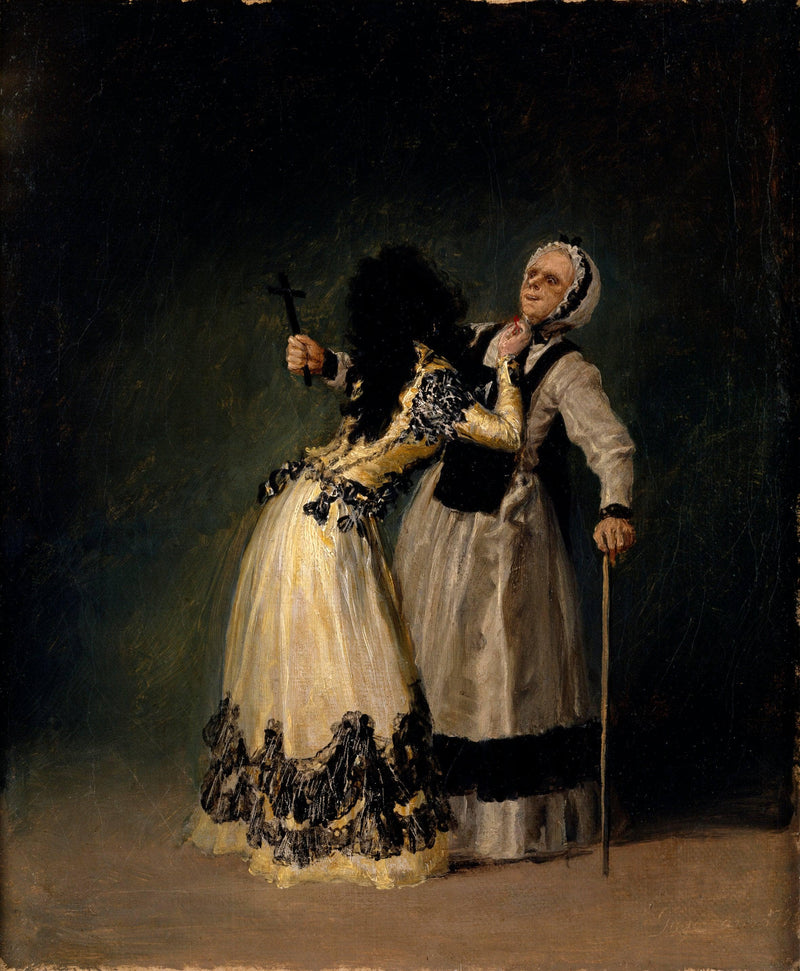The Duchess of Alba and Her Duenna on gallery wrap