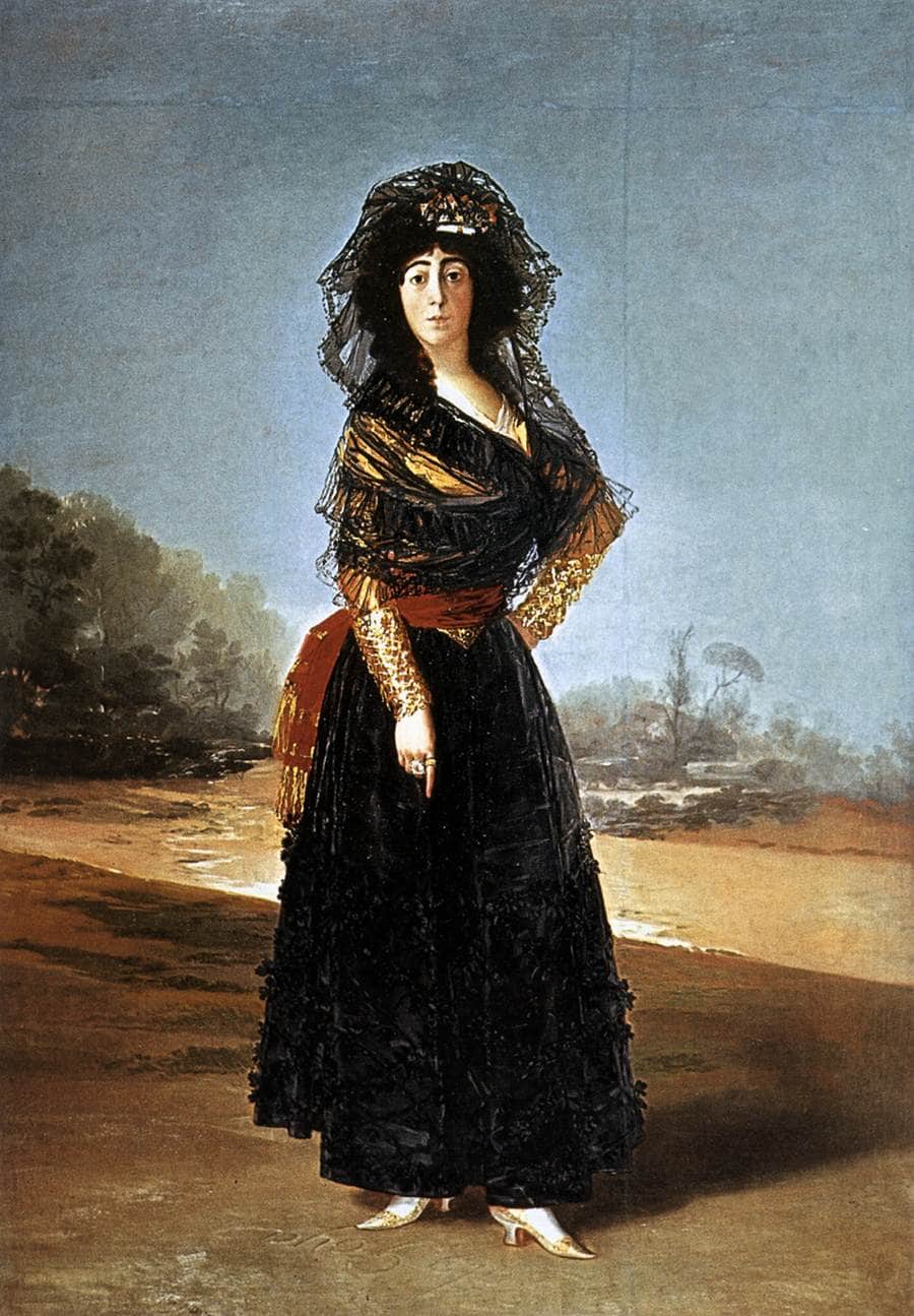 The Duchess of Alba by Francisco Goya — hand-painted portrait oil painting reproduction on canvas
