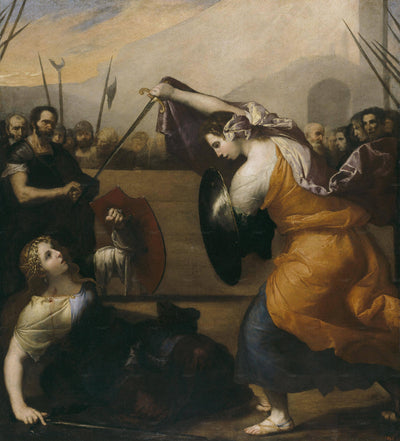 The Duel of Women (The Duel of Isabella de Carazzi and Diambra de Pettinella) in study
