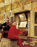 The Duet by Jehan Georges Vibert — male oil painting wall art, Academicism