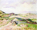 The Dunes at Knokke by Camille Pissarro — rural oil painting wall art, Impressionism