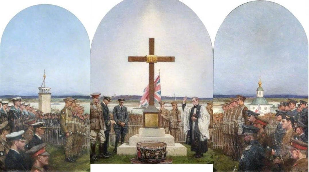 The Dwina Relief Force Memorial by Albert Chevallier Tayler — hand-painted cultural oil painting reproduction on canvas