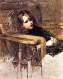 The Easy Chair by John William Waterhouse — female oil painting wall art, Romanticism