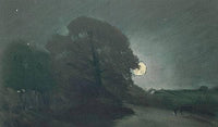 The edge of a Heath by moonlight by John Constable — hand-painted landscape oil painting reproduction on canvas