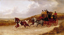 The Edinburgh and London Royal Mail by John Frederick Herring Sr. — group oil painting wall art, Romanticism