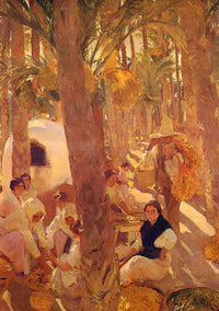 The Elche palm grove by Joaquín Sorolla — hand-painted landscape oil painting reproduction on canvas