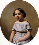 The Eldest Daughter of M. Edouard Delalain (Mme. de Graet) by Camille Corot — female oil painting wall art, Romanticism