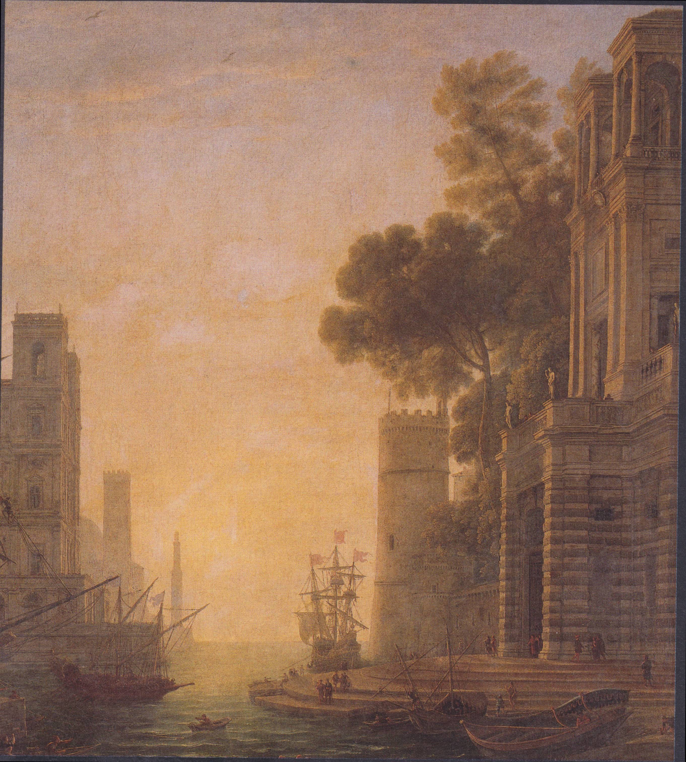 The Embarkation of St. Paula in Ostia - Claude Lorrain