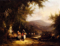 The End Of The Day by William Shayer — hand-painted animal oil painting reproduction on canvas