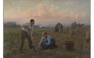 The end of the harvest - Jules Breton