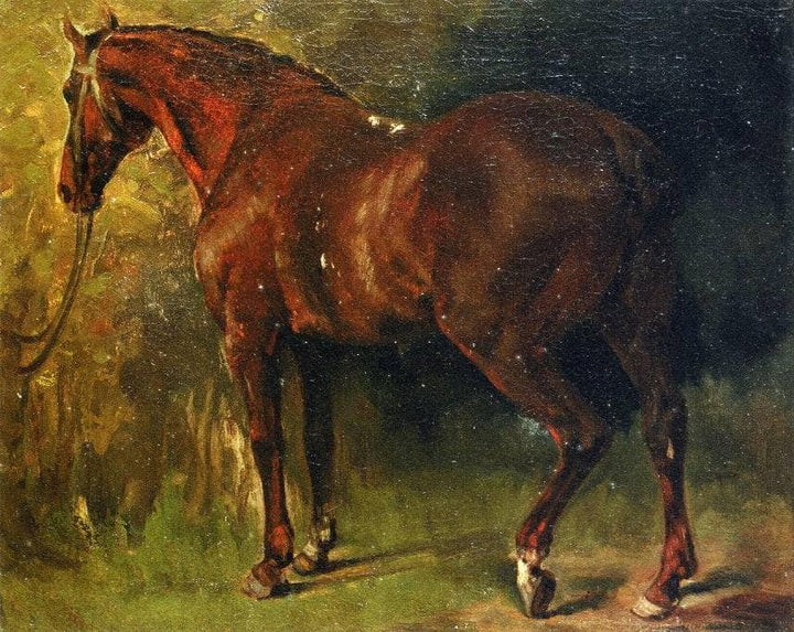 The English Horse of M. Duval by Gustave Courbet — hand-painted animal oil painting reproduction on canvas
