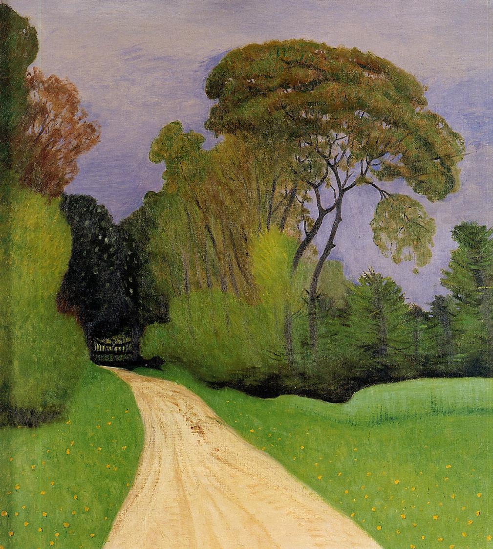 The Entrance to the Villa Beaulieu in Honfleur (also known as Before the Storm) - Felix Vallotton