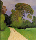 The Entrance to the Villa Beaulieu in Honfleur (also known as Before the Storm) by Felix Vallotton — rural oil painting wall art, Realism