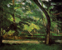 The Etang des Soeurs at Osny by Paul Cezanne — hand-painted botanical oil painting reproduction on canvas