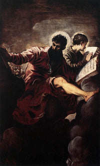 The Evangelists Mark and John by Tintoretto — hand-painted cultural oil painting reproduction on canvas