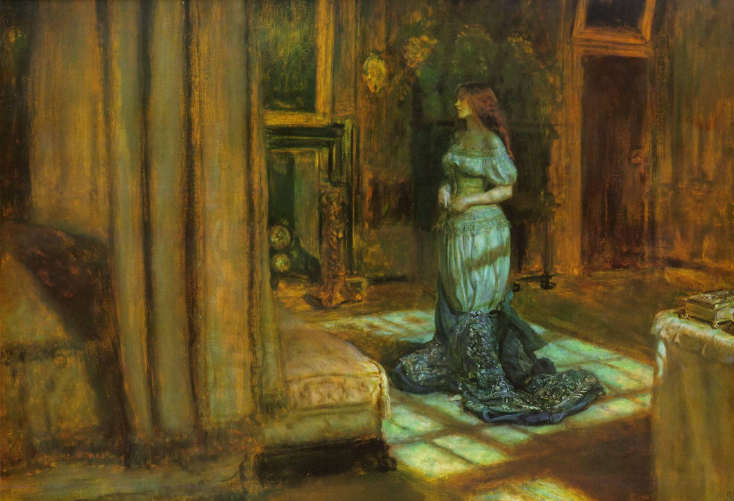 The Eve of Saint Agnes by John Everett Millais — hand-painted abstract oil painting reproduction on canvas
