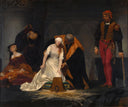 The Execution of Lady Jane Grey by Paul Delaroche — hand-painted landscape oil painting reproduction on canvas