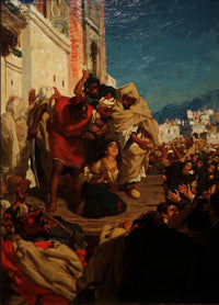 The Execution of the Jewess (Sol Hachuel) by Alfred Dehodencq — hand-painted cultural oil painting reproduction on canvas