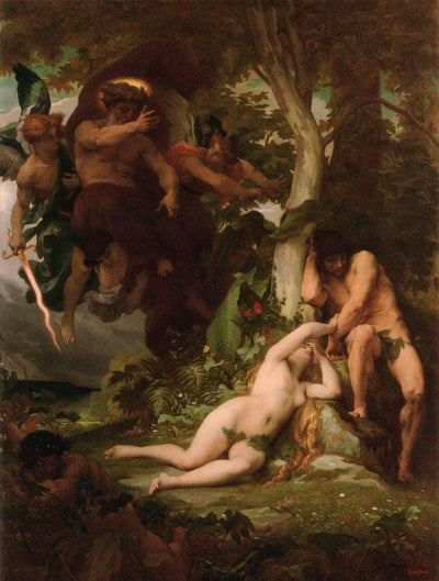 The Expulsion of Adam and Eve from the Garden of Paradise in dining room