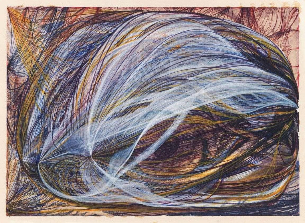 The Eye of the Lord by Georgiana Houghton — hand-painted abstract oil painting reproduction on canvas