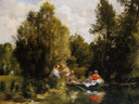The Fairies Pond by Pierre-Auguste Renoir — hand-painted landscape oil painting reproduction on canvas