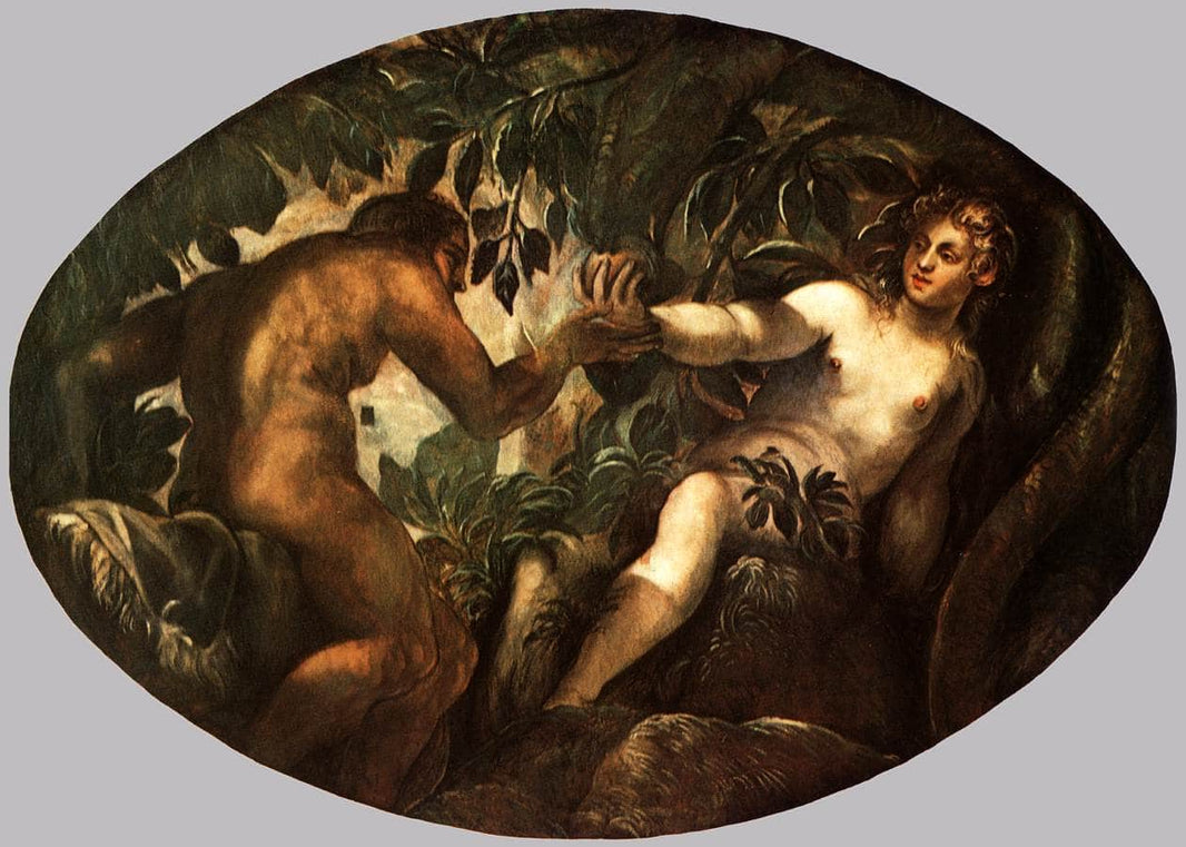 The Fall of Man by Tintoretto — hand-painted cultural oil painting reproduction on canvas