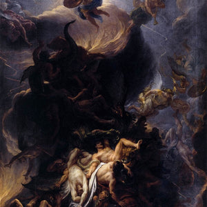 The Fall of the Rebel Angels by Charles Le Brun — Oil Painting Reproduction