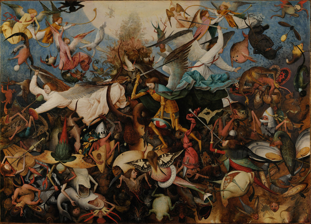The Fall of the Rebel Angels by Pieter Bruegel the Elder — hand-painted abstract oil painting reproduction on canvas