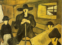 The Family by Albin Egger-Lienz — hand-painted portrait oil painting reproduction on canvas