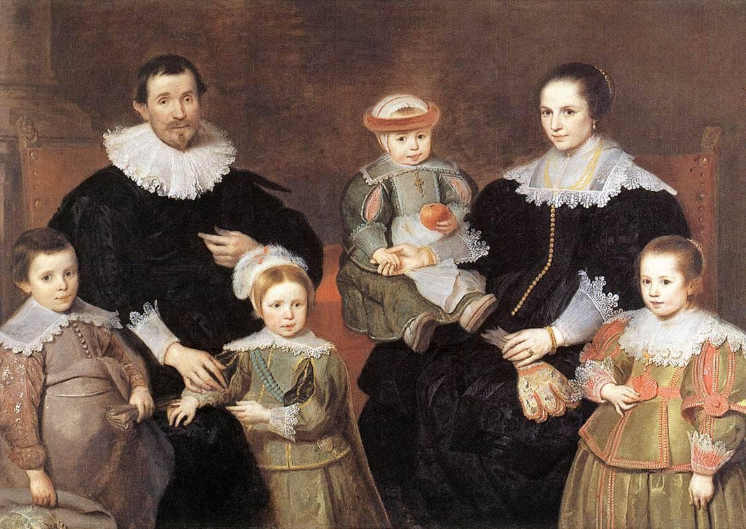 The Family of the Artist by Cornelis de Vos — hand-painted portrait oil painting reproduction on canvas
