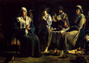 The Family of the peasants by Le Nain brothers, group oil painting wall art, Baroque