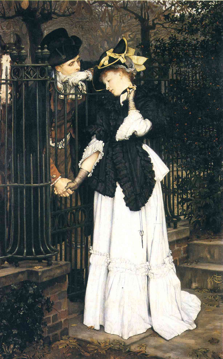 The Farewell by James Tissot — hand-painted portrait oil painting reproduction on canvas