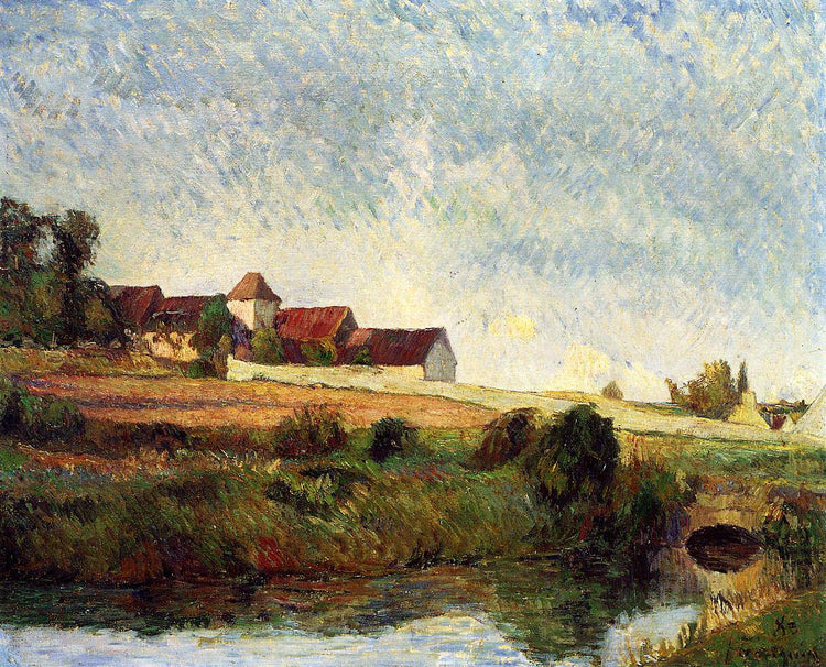 The farm in Grue - Paul Gauguin