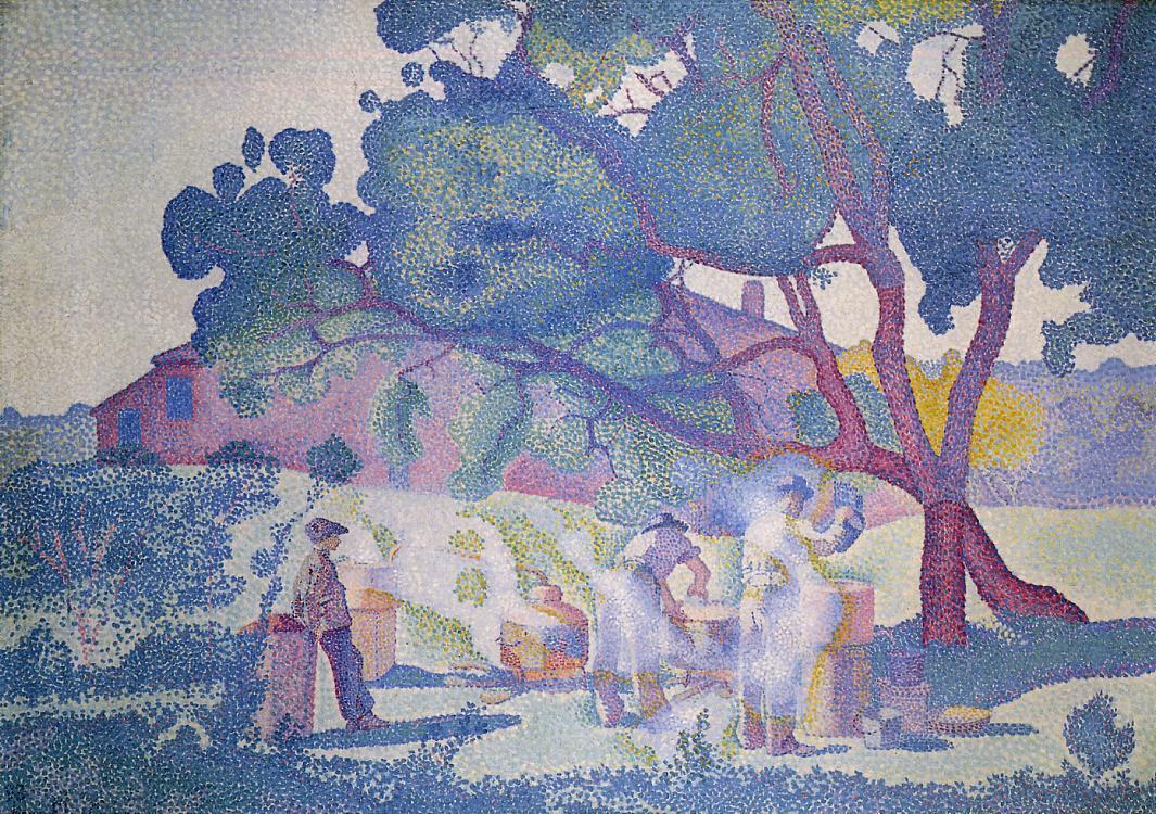 The Farm, Morning - Henri-Edmond Cross