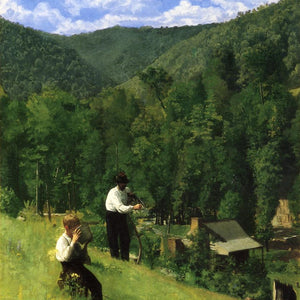 The Farmer and His Son at Harvesting