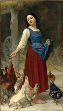 The Farmer's Daughter by Elizabeth Jane Gardner — female oil painting wall art, Academicism