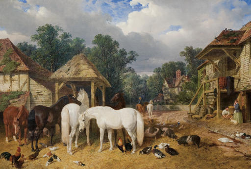 The Farmyard - John Frederick Herring Sr.