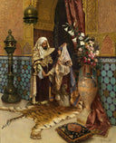 The Favorite of the Farm by Rudolf Ernst — life oil painting wall art, Orientalism