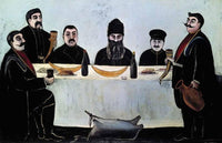 The feast by Niko Pirosmani — hand-painted portrait oil painting reproduction on canvas