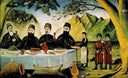 The feast of Gvimradze family by Niko Pirosmani — hand-painted cultural oil painting reproduction on canvas